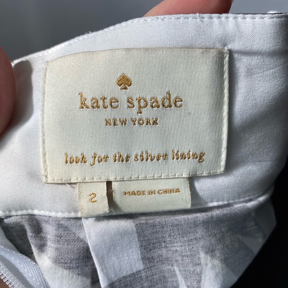Kate Spade black & White halter dress - Picture 2 of 8